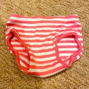 Hanna Andersson Pink and White Stripe Diaper Cover 2T Size 80